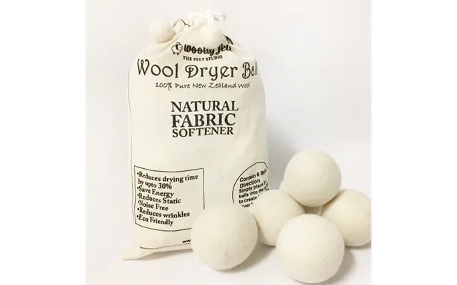 Dry balls in 100% clean ecological f wool 6 paragraph. Vasketøjsbolde product image