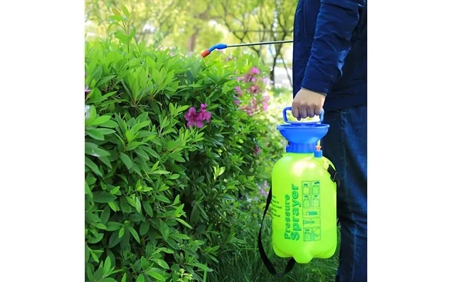Pressure sprayer 5 liter with pump - yellow blue - product image