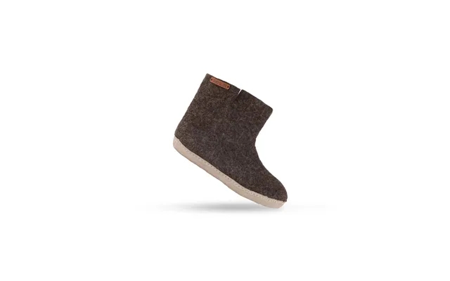 Uldstøvle 100% clean wool - model brown m sole in skins product image