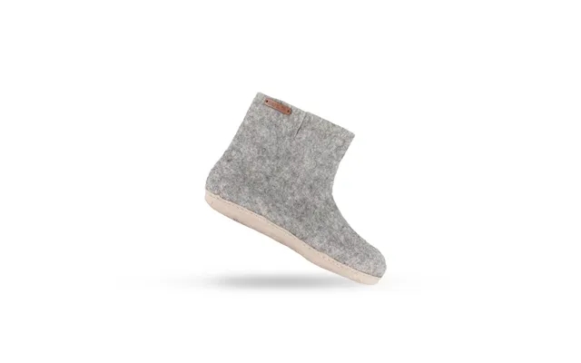 Uldstøvle 100% clean wool - model gray m sole in skins product image