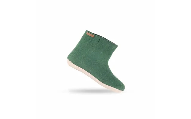 Uldstøvle 100% clean wool - model green m sole in skins product image