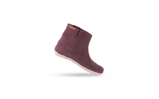 Uldstøvle children 100% clean wool - model purple m sole in skins product image