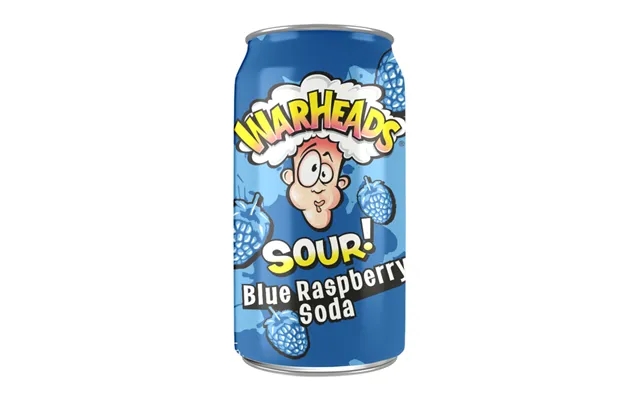 Warheads sour blue raspberry soda product image