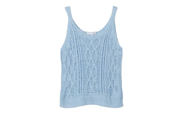 Name it knitted strap top fioni chambray blue product image