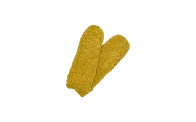 Only knitted mittens lime yellow product image