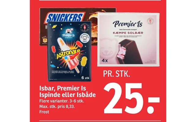 Ice cream parlor, premier ice popsicles or isbåde product image