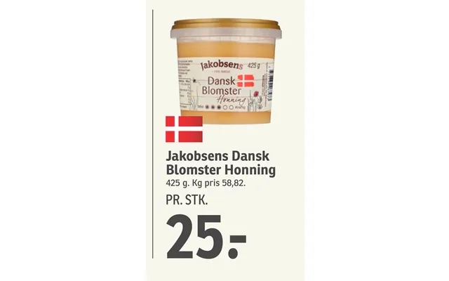Jakobsens Dansk Blomster Honning product image