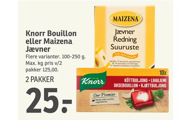 Knorr Bouillon Eller Maizena Jævner product image