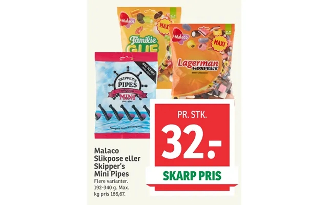 Malaco bag of goodies or skipper’p mini pipes product image
