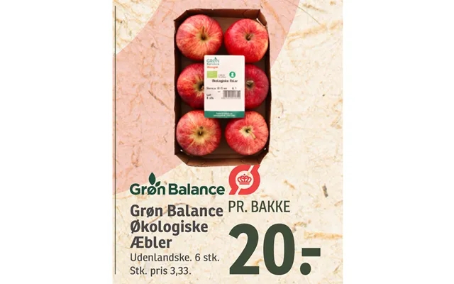 Grøn Balance Økologiske Æbler product image
