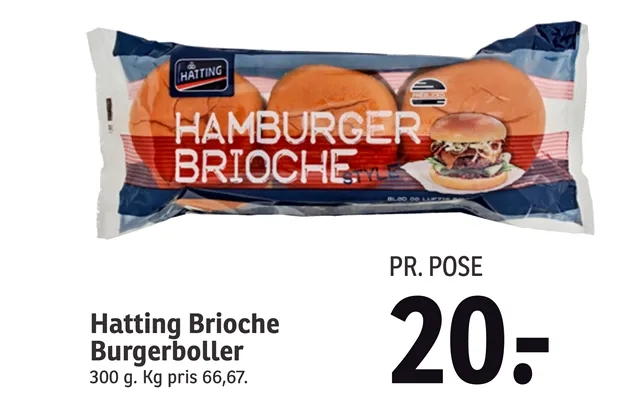 Hatting brioche burgerboller product image
