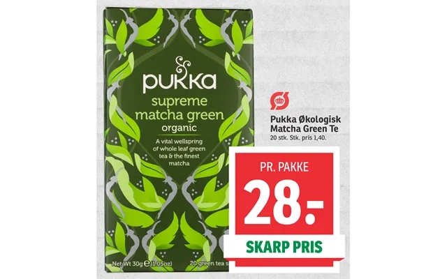 Pukka organic matcha green tea product image