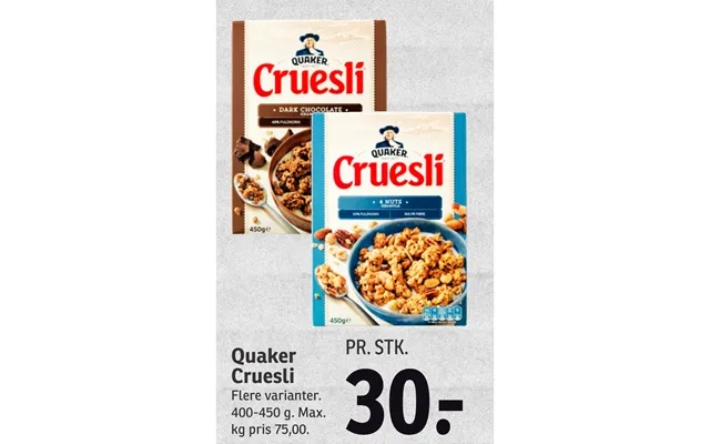 Quaker cruesli product image