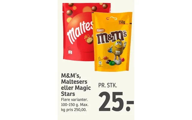 M&m’s, Maltesers Eller Magic Stars product image