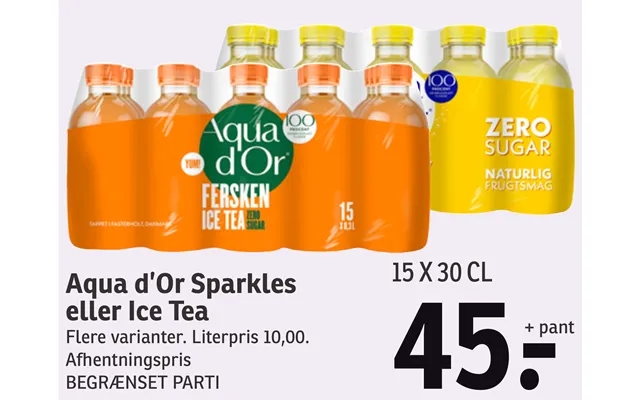 Aqua D’or Sparkles Eller Ice Tea product image
