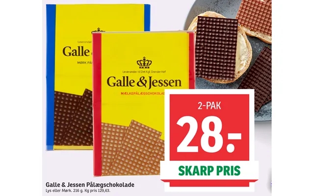 Galle & Jessen Pålægschokolade product image