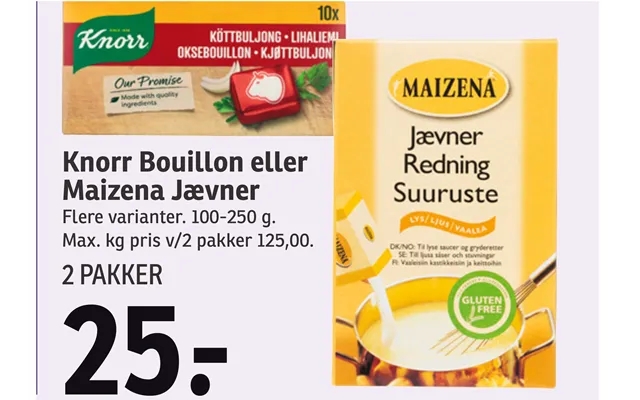 Knorr Bouillon Eller Maizena Jævner product image