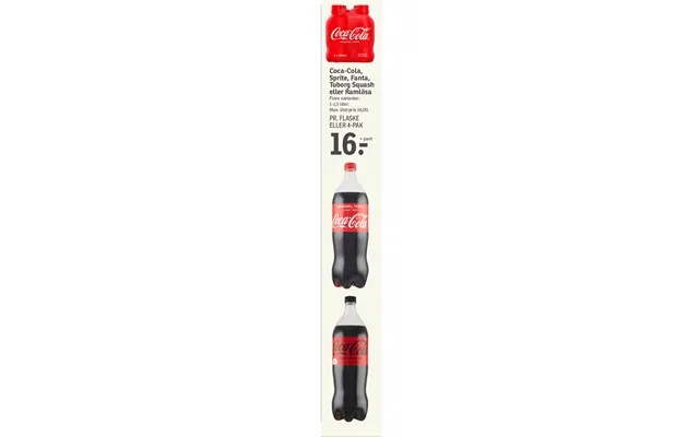 Coca-cola, sprite, fanta, tuborg zucchini or ramlösa product image