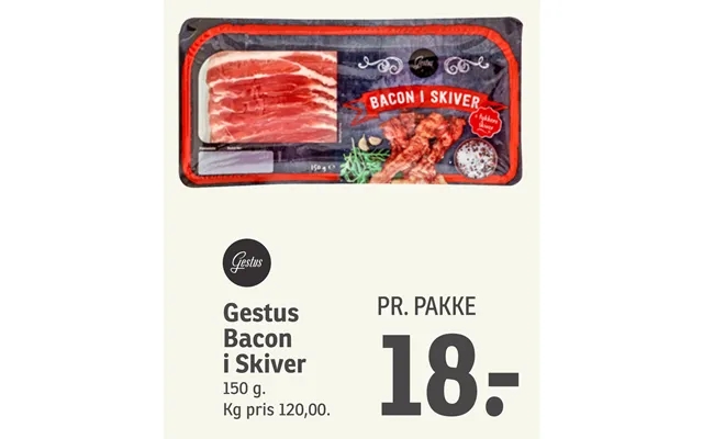 Gesture bacon in slices product image