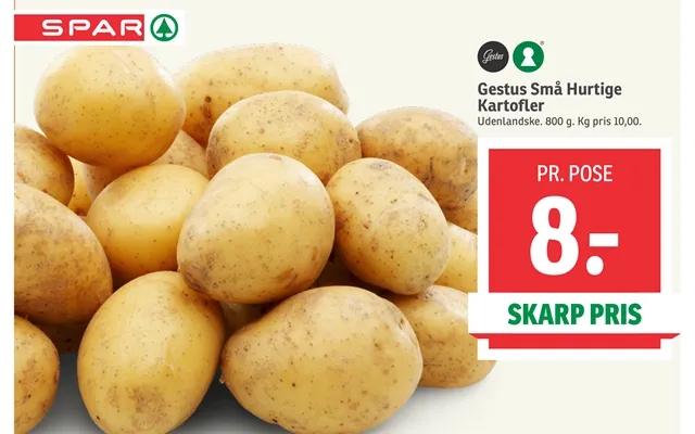 Gestus Små Hurtige Kartofler product image