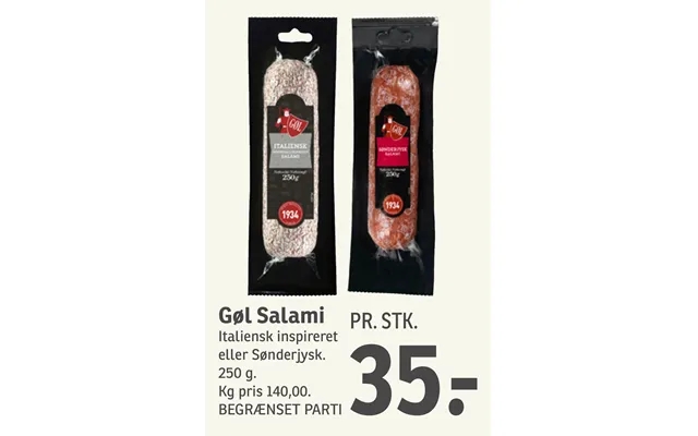 Gøl Salami product image