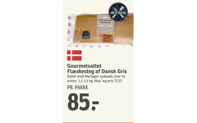 Gourmetsaltet Flæskesteg Af Dansk Gris product image