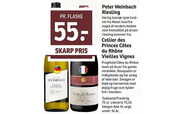Peter weinbach riesling cellier des princes cotes you rhone vieilles vignes product image