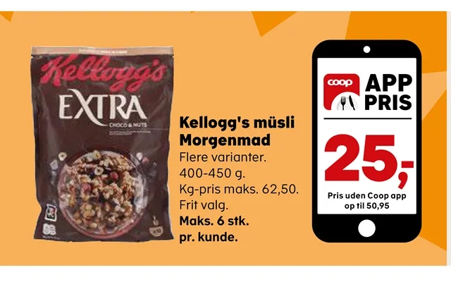 Kellogg s musli breakfast product image