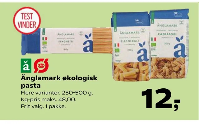 Änglamark Økologisk Pasta product image