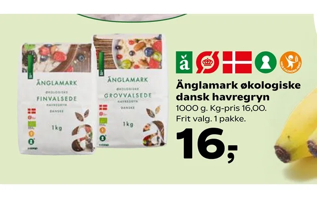 Änglamark Økologiske Dansk Havregryn product image