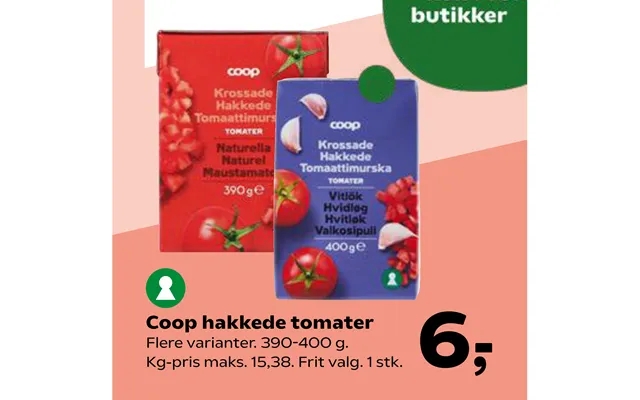 Coop chopped tomatoes product image