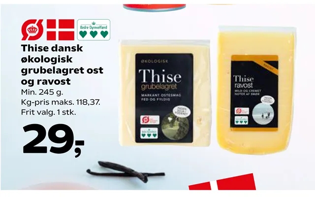 Thise danish organic grubelagret cheese past, the laws ravost product image