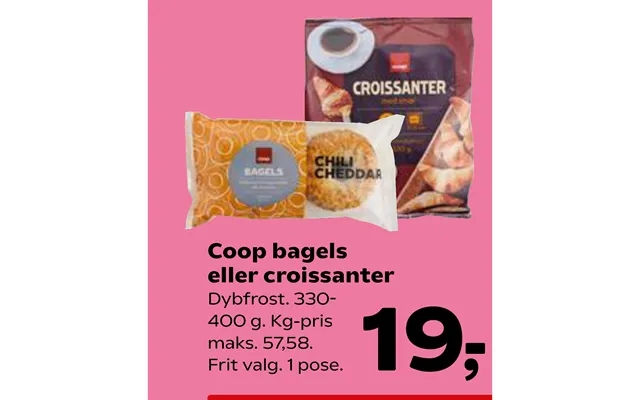 Coop bagels or croissants product image