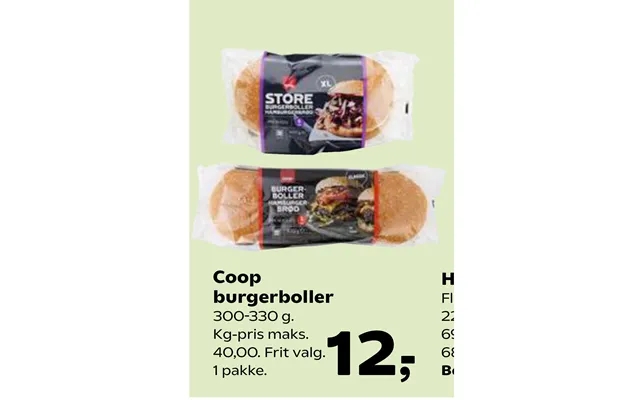 Coop burgerboller product image