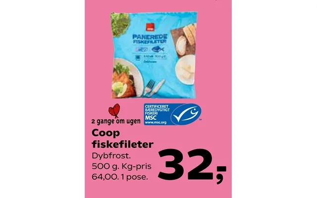Coop fish fillets product image