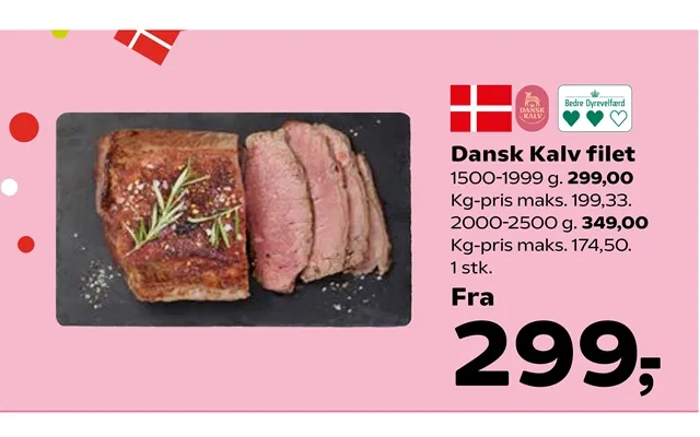 Danish calf filet product image