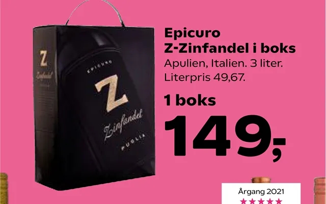 Epicuro z zinfandel in box product image