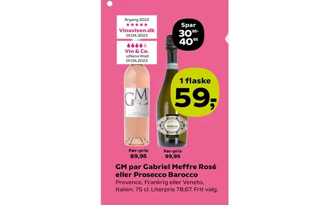 Gm couple gabriel meffre rose or prosecco barocco product image