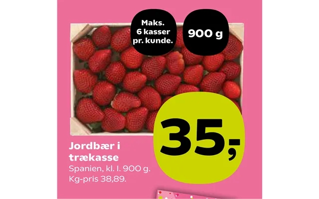 Jordbær I Trækasse product image