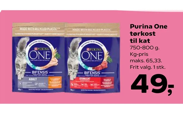 Purina one dry food to cat product image