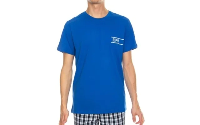 Boss rn 24 crew neck t-shirt cornflower blue cotton medium lord product image