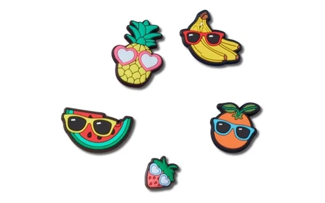 Crocs 5p jibbitz cute fruit with sunnies multicolor one size child product image