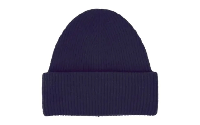 Resterods chunky beanie navy merino wool one size product image