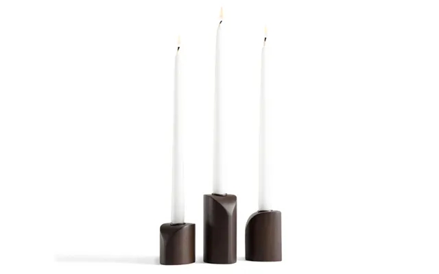Ethnicraft pi candle holders - set of 3 paragraph. product image