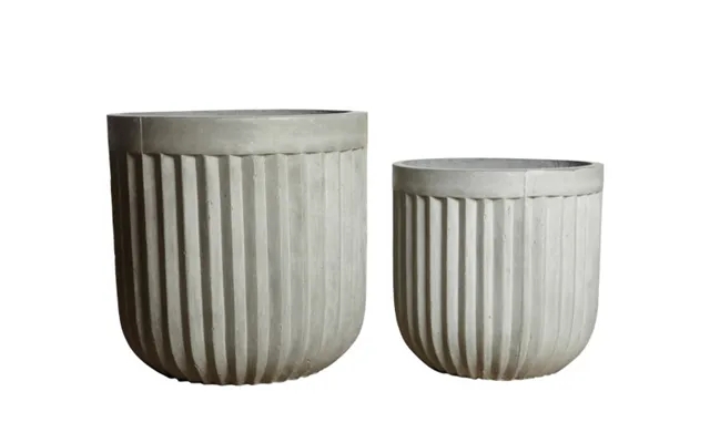 House doctor concrete krukkesæt - set of 2 product image
