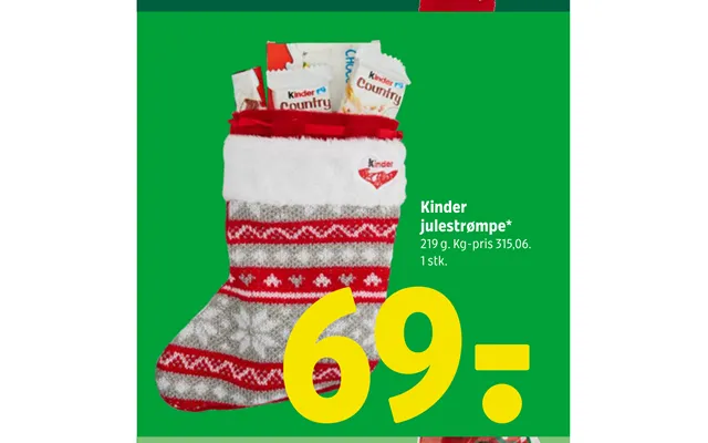 Kinder Julestrømpe product image