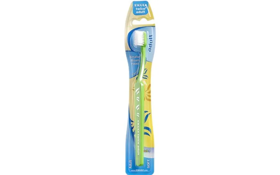 Ekulf twice adult toothbrush assorted colors 1 paragraph