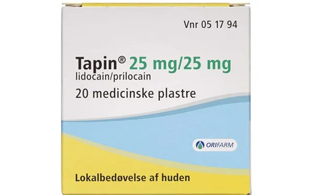 Tapin 25 25 Mg 20 Paragraph Medical Patch product image