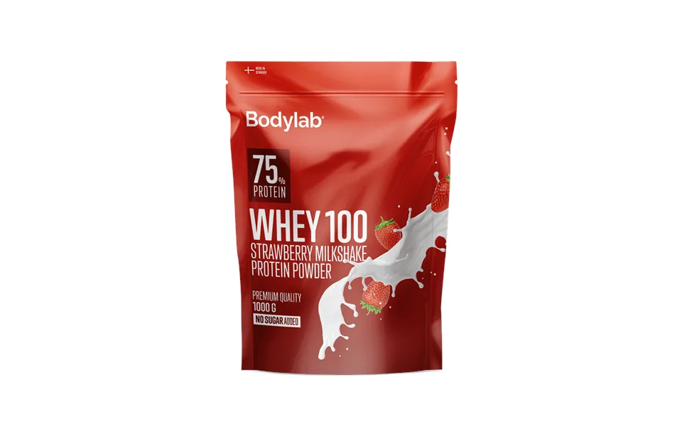 Bodylab whey 100 protein powder strawberries milk shake 1kg