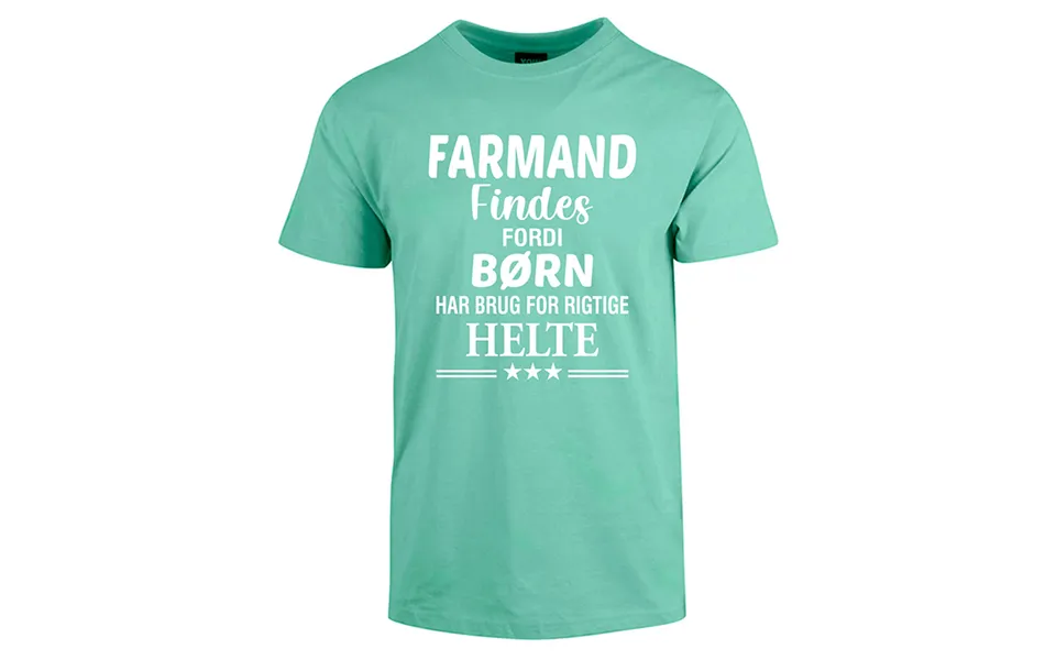 Farmand Findes Fars Dag T-shirt - Mintgrøn